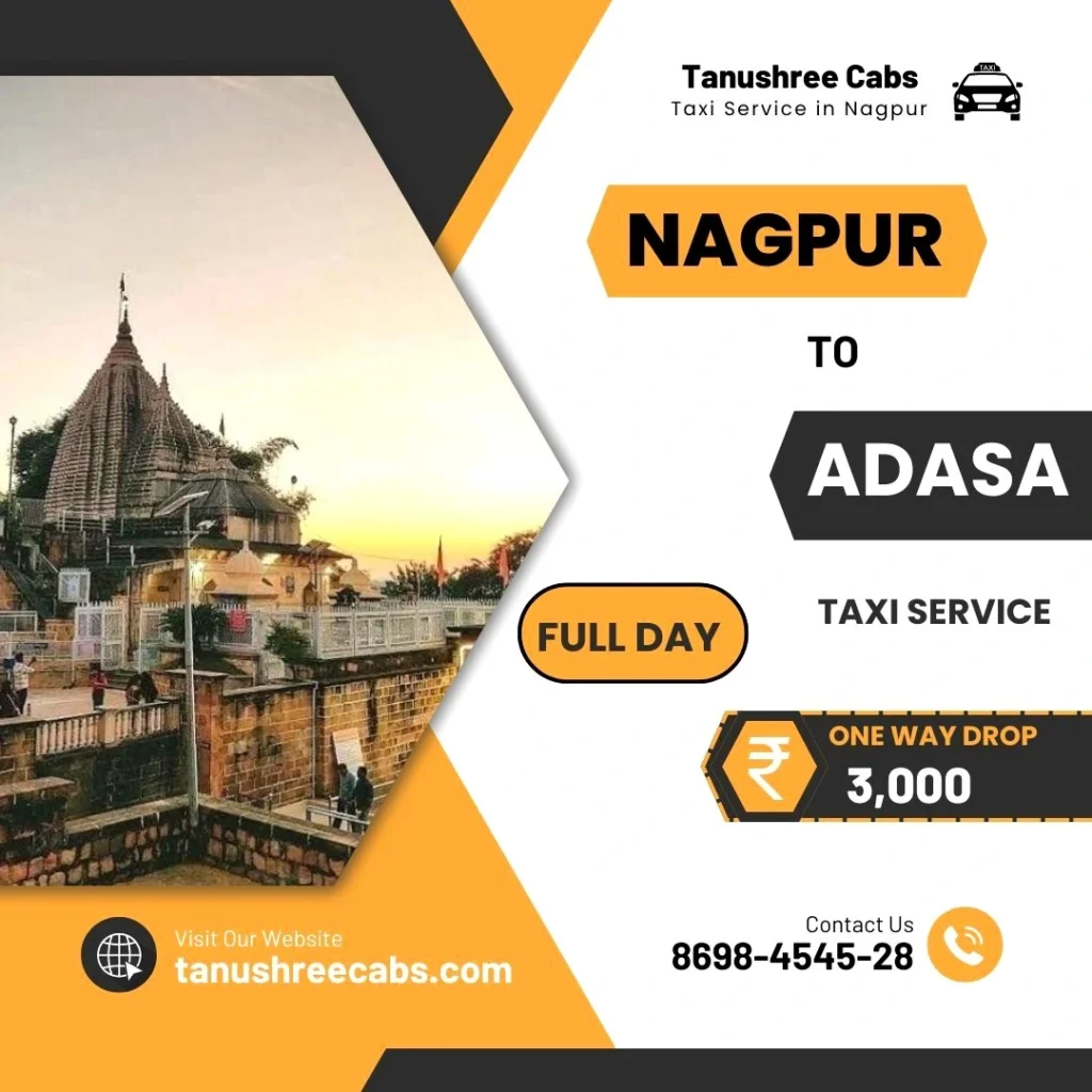 Nagpur to Adasa Taxi