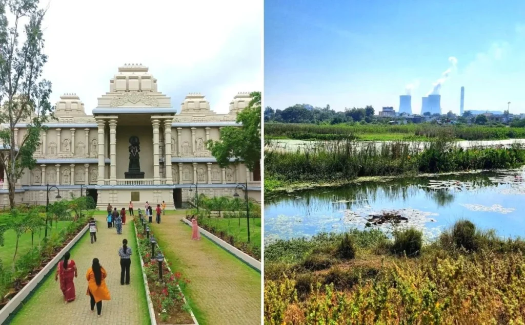 Koradi Lake And Temple