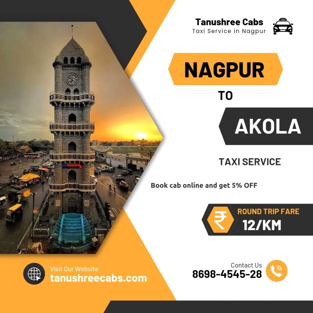 Nagpur to Akola Taxi Service