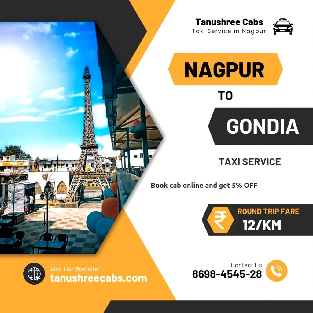 Nagpur to Gondia Taxi Service