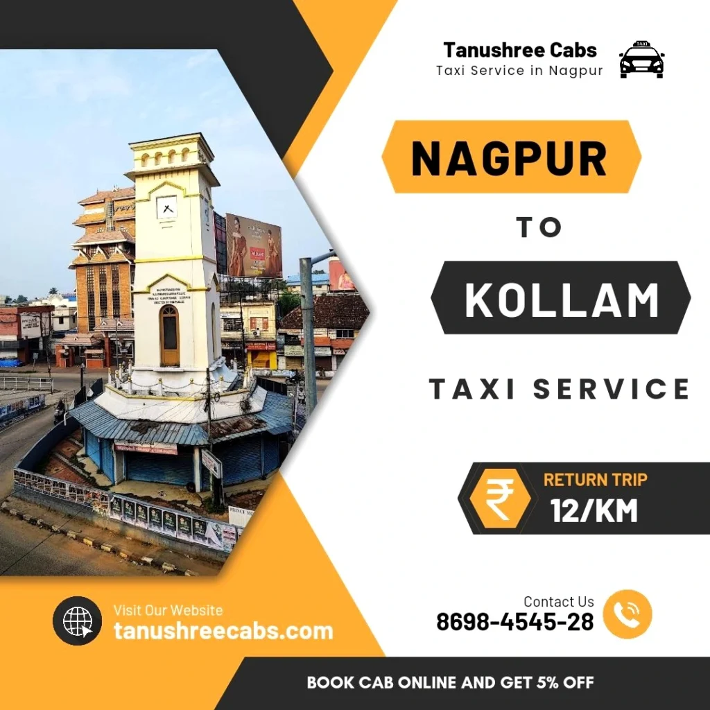 Nagpur to Kollam Taxi