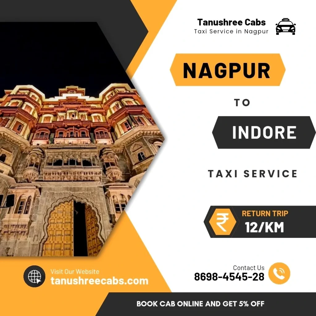 Nagpur to Indore Taxi Service