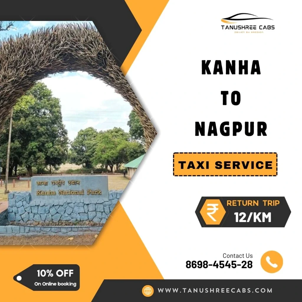 Kanha to Nagpur taxi service