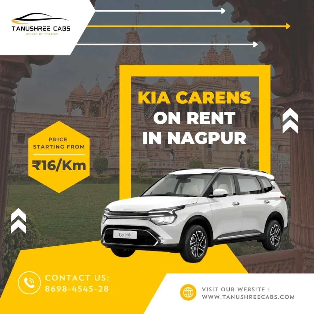 Kia Carens on rent in Nagpur