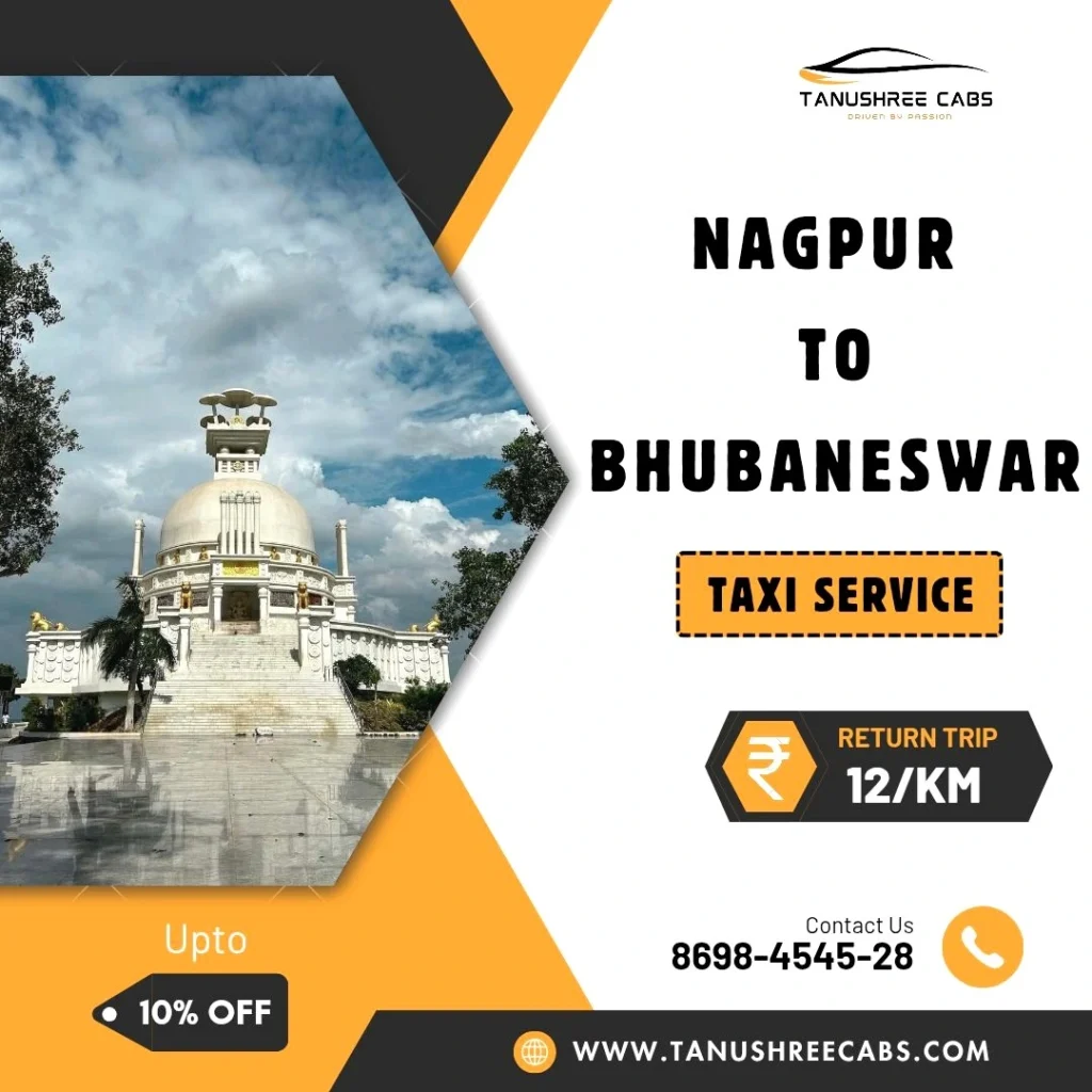 Nagpur to Bhubaneswar Taxi Service