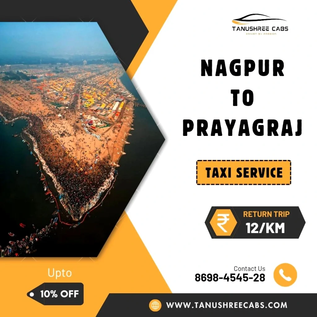 Nagpur to Prayagraj Taxi Service