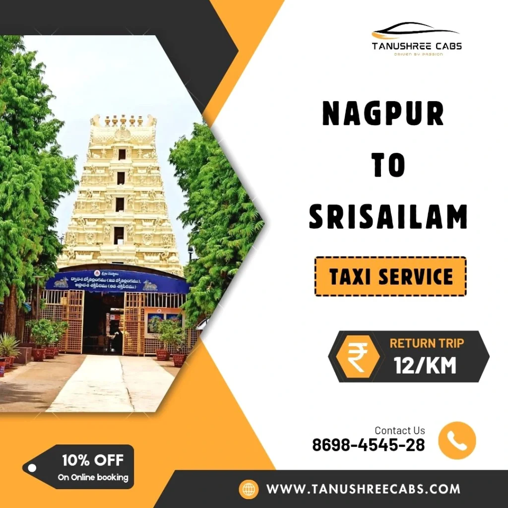 Nagpur to srisailam Taxi Service